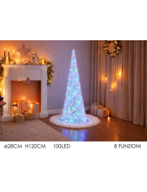 DEC.LED CONO C/100 LED 120cm 432844