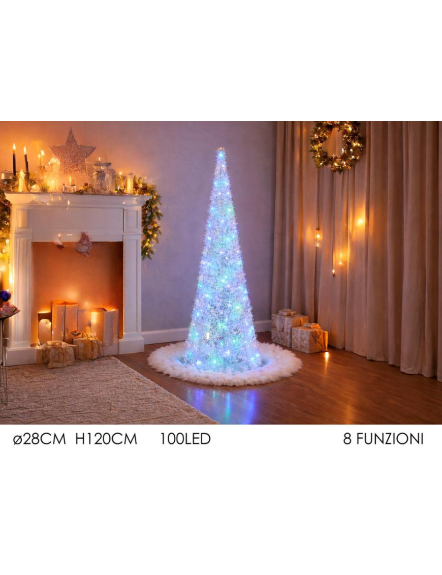 DEC.LED CONO C/100 LED 120cm 432844