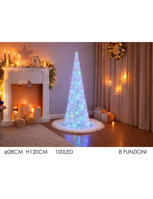 DEC.LED CONO C/100 LED 120cm 432844