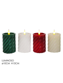 CANDELA C/LUCE d.10 h.13cm 483306