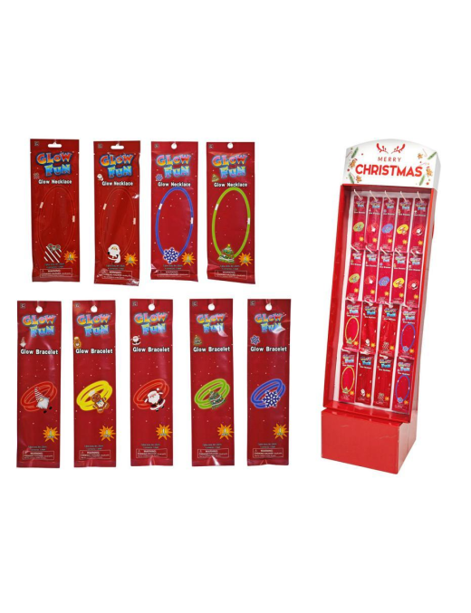 BRACCIALETTO+COLLANA FLUO NATALIZIO 4833