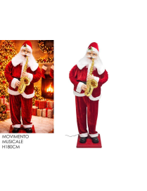 BABBO NATALE C/MOVIMENTO+MUSICA 180cm
