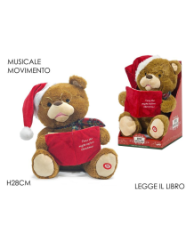 PELUCHE ORSETTO C/MOVIMENTO+MUSICA 28cm