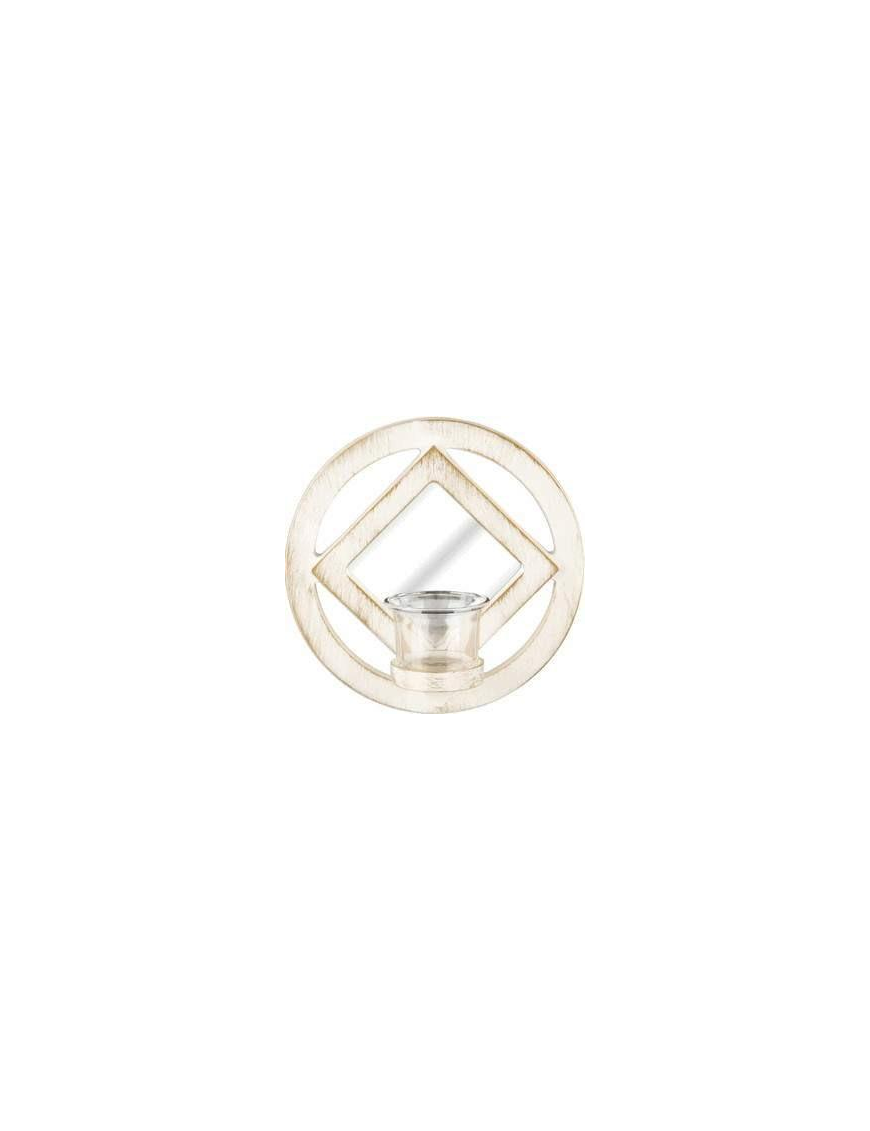 P/TEA-LIGHT C/SPECCHIO AISHA 37877 $$
