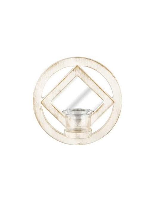 P/TEA-LIGHT C/SPECCHIO AISHA 37877 $$