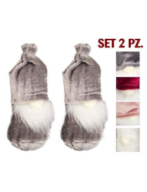 L.CHE GNOMO VELVET  9cm 2pz CHE56654$$