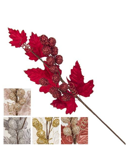 LARGE STEM BERRY GLITTER