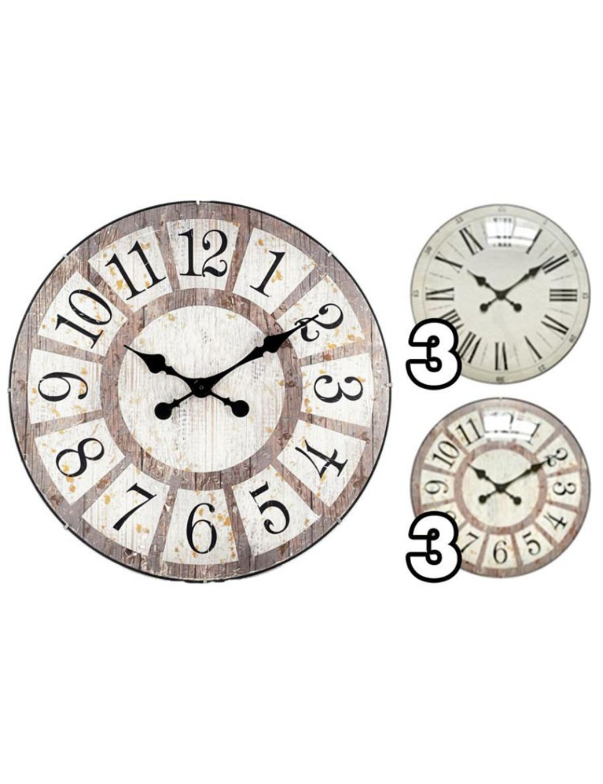 OROLOGIO PARETE BOMBATO 50cm 62334