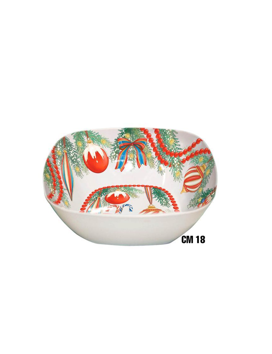 CHRISTMAS BASKET SQUARE 18 CENTIMETERS