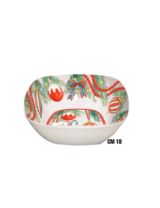 CHRISTMAS BASKET SQUARE 18 CENTIMETERS