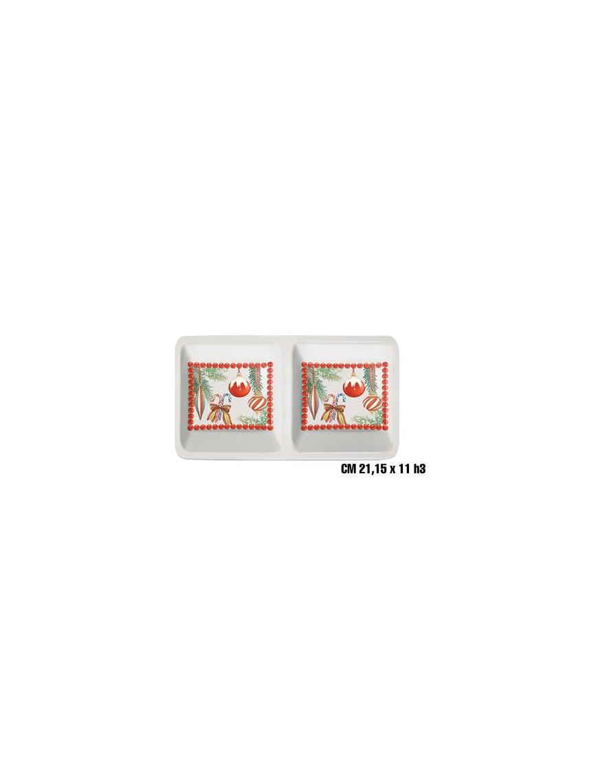 CHRISTMAS SNACK BOWL FOR 2 PLACES