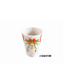 BICCHIERE NATALE 12 CENTIMETRI