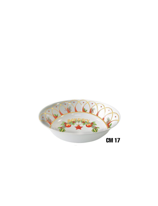 CHRISTMAS LINE SALAD BOWL 17cm