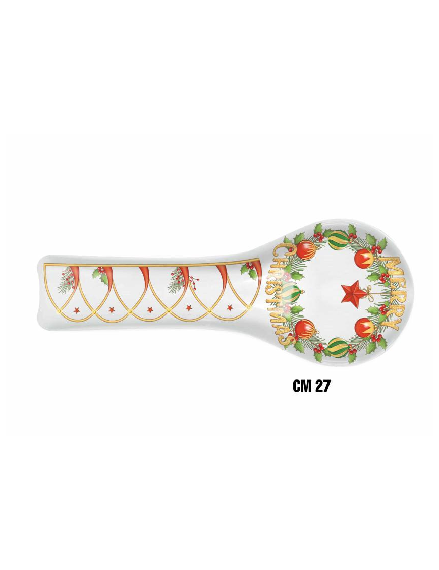CHRISTMAS LINE SPOON REST 27cm