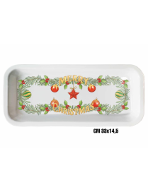 LINEA NATALIZIA  VASSOIO RETTANGOLARE 33x14,5cm