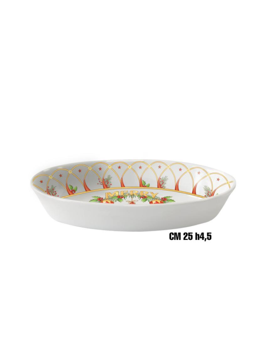 LINEA NATALIZIA  VASSOIO OVALE 25cm