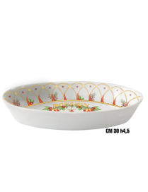 CHRISTMAS LINE OVAL TRAY 30cm