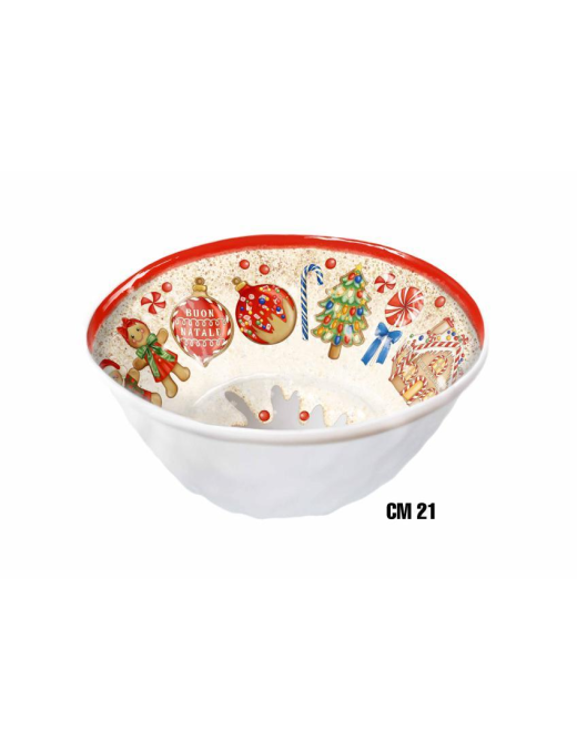 GINGERBREAD LINE SALAD BOWL 21cm
