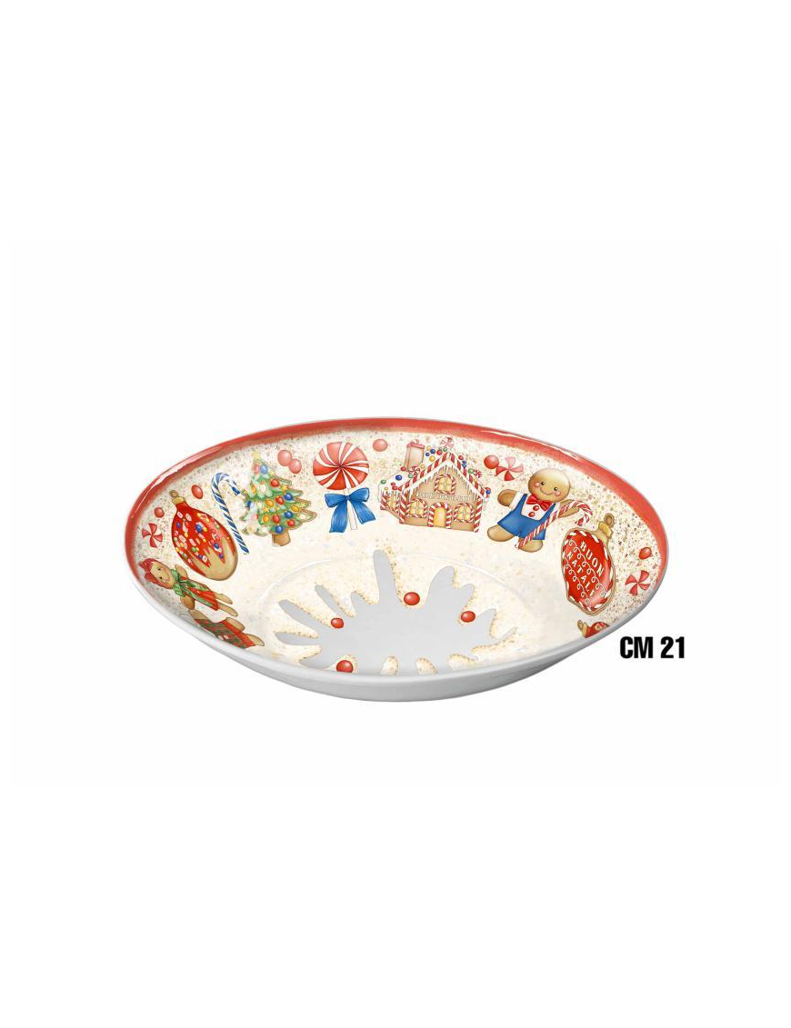 GINGERBREAD LINE DEEP PLATE 21cm