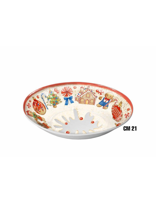 GINGERBREAD LINE DEEP PLATE 21cm