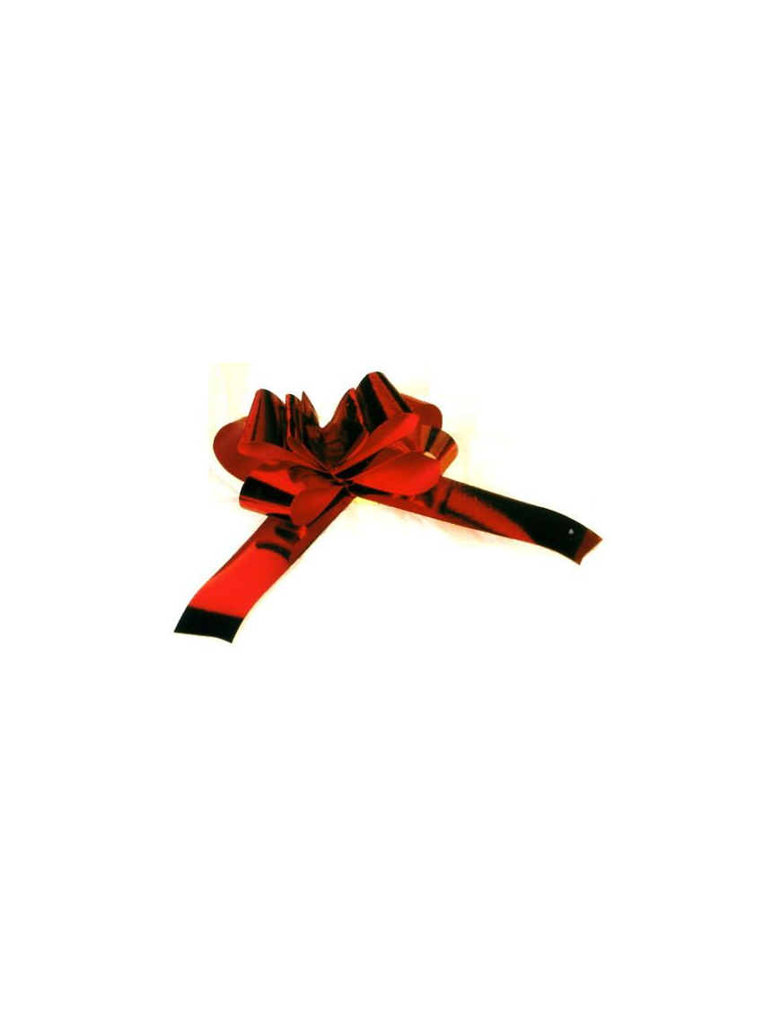 METALLIC RED BOW mm19 30 pieces