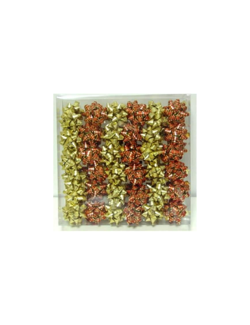 COCCARDA 10mm CON SCRITTA AUGURI ROSSO/ORO 100pezzi