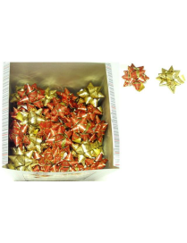 COCCARDA 19mm CON SCRITTA AUGURI ROSSO/ORO 80pezzi