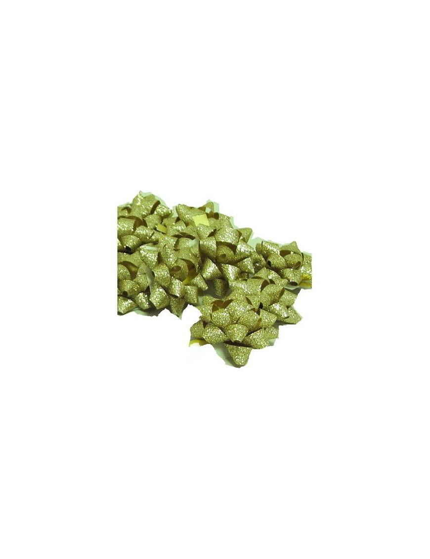 COCCARDA 10mm 50 pezzi ORO BRILLANTINATE