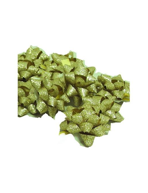 COCCARDA 10mm 50 pezzi ORO BRILLANTINATE