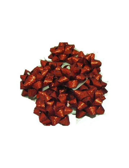 COCCARDA 10mm 50 pezzi ROSSO BRILLANTINATE
