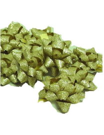 COCCARDA 14mm 30 pezzi ORO BRILLANTINATE