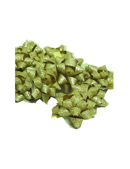 COCCARDA 14mm 30 pezzi ORO BRILLANTINATE