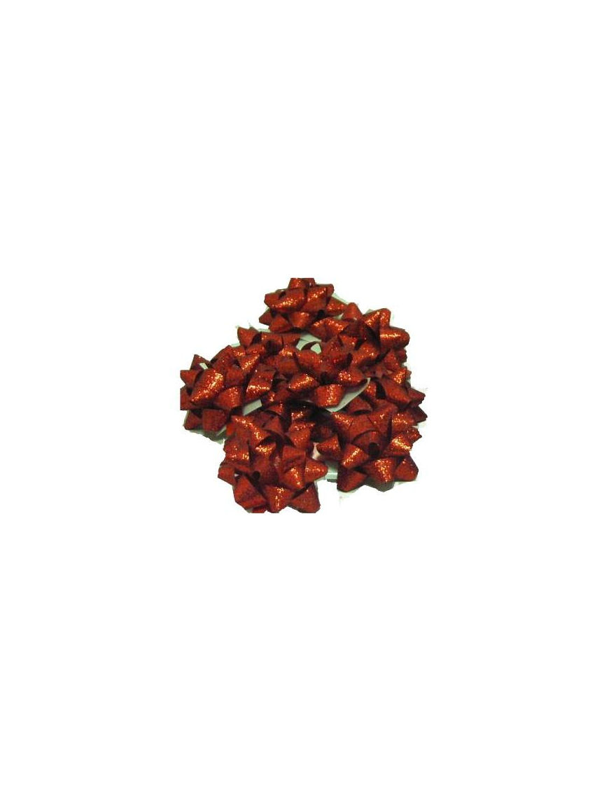 COCCARDA 14mm 30 pezzi ROSSO BRILLANTINATE