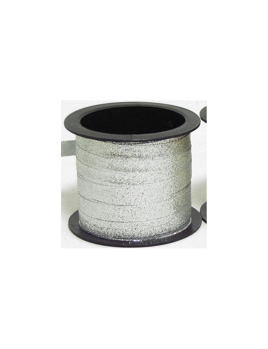 NASTRO ARGENTO BRILLANTINATO mm10/50m