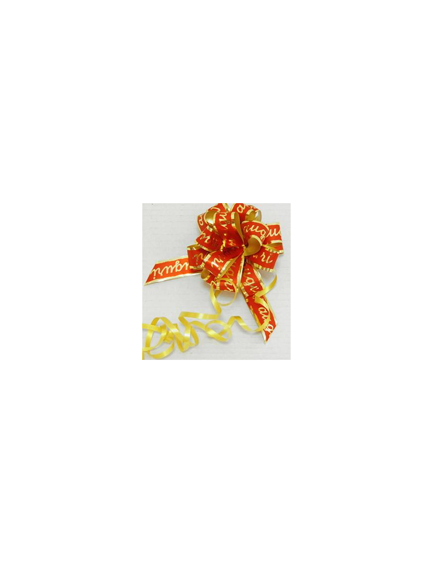 30 RED WISHES ROSETTES 19mm