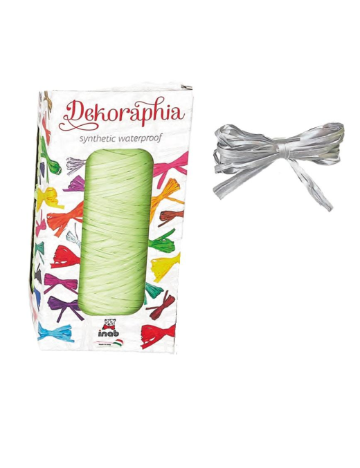 DEKORAPHIA  ROT.NASTRO 200mt ARGENT10830