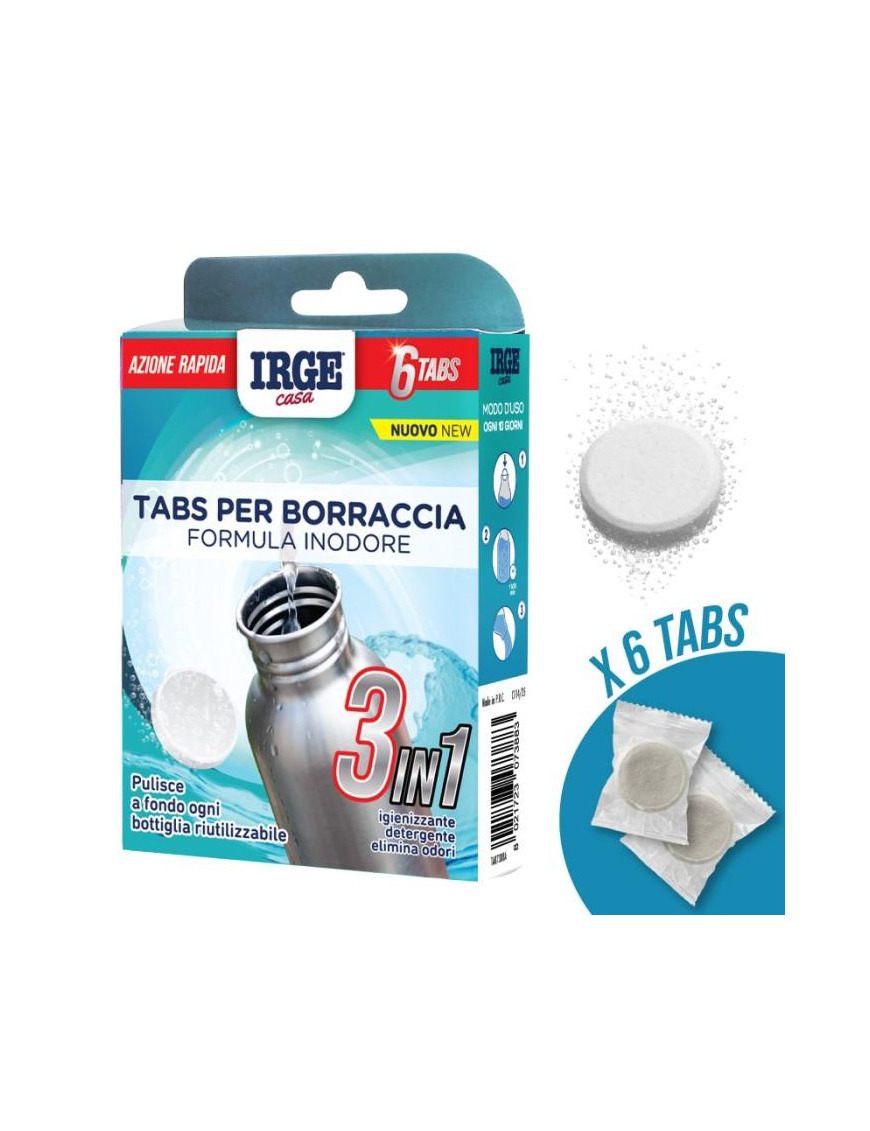 TABS PULIZIA BORRACCE 3in1  6pz  TAB7388