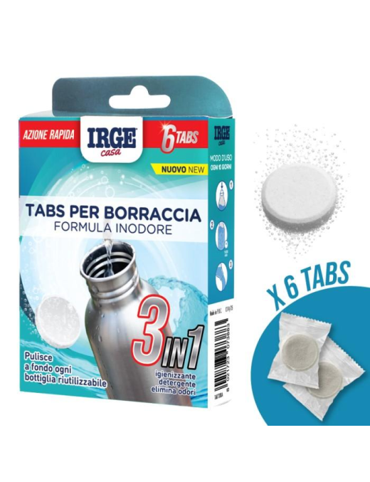 TABS PULIZIA BORRACCE 3in1  6pz  TAB7388