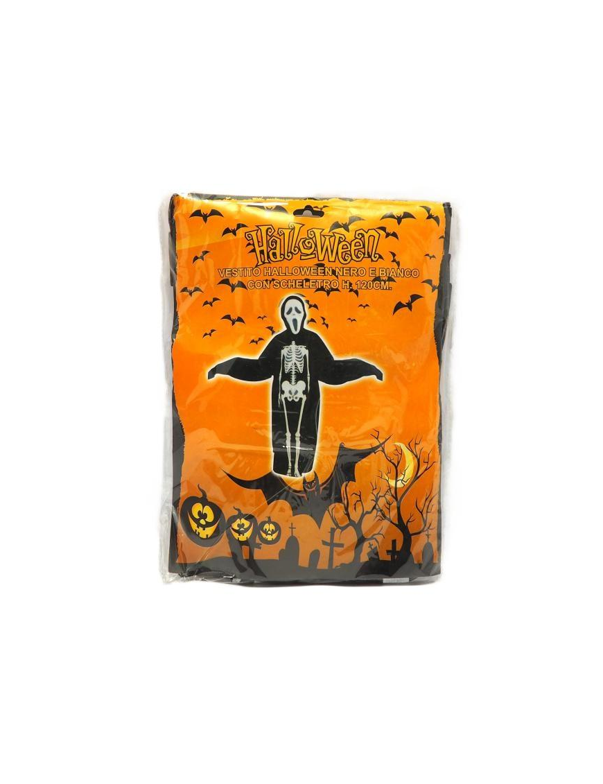 COSTUME DA SCHELETRO PER HALLOWEEN 120 CENTIMETRI