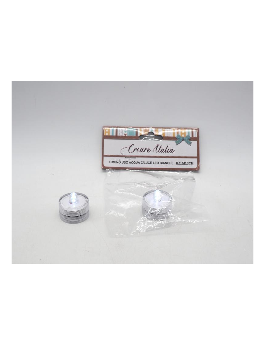 BIANCO LUMINO PER ACQUA 3x2,5 CENTIMETRI