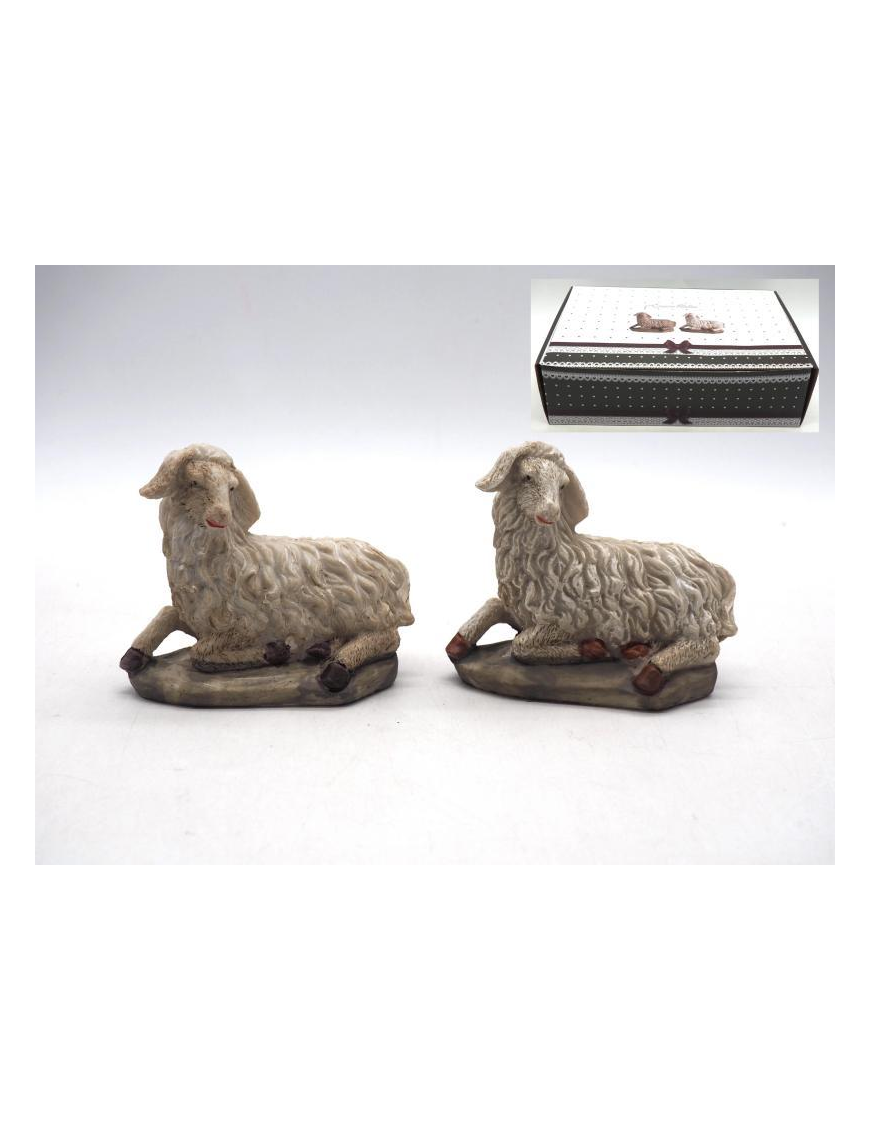 ANIMALE PECORA NATURALE 7,5x9x4 CENTIMETRI