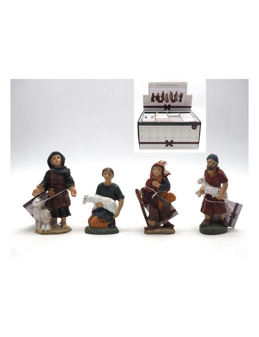 SHEPHERD CHARACTER WITH SHEEP 10 CENTIMETERS