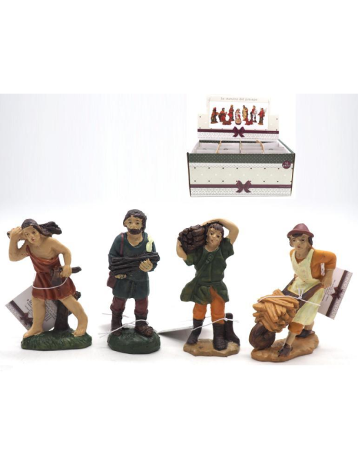 MAN CHARACTER WITH WOOD 9.5-10cm