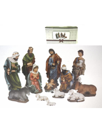 NATIVITY SET 13 PIECES 32 CENTIMETERS POLISHED
