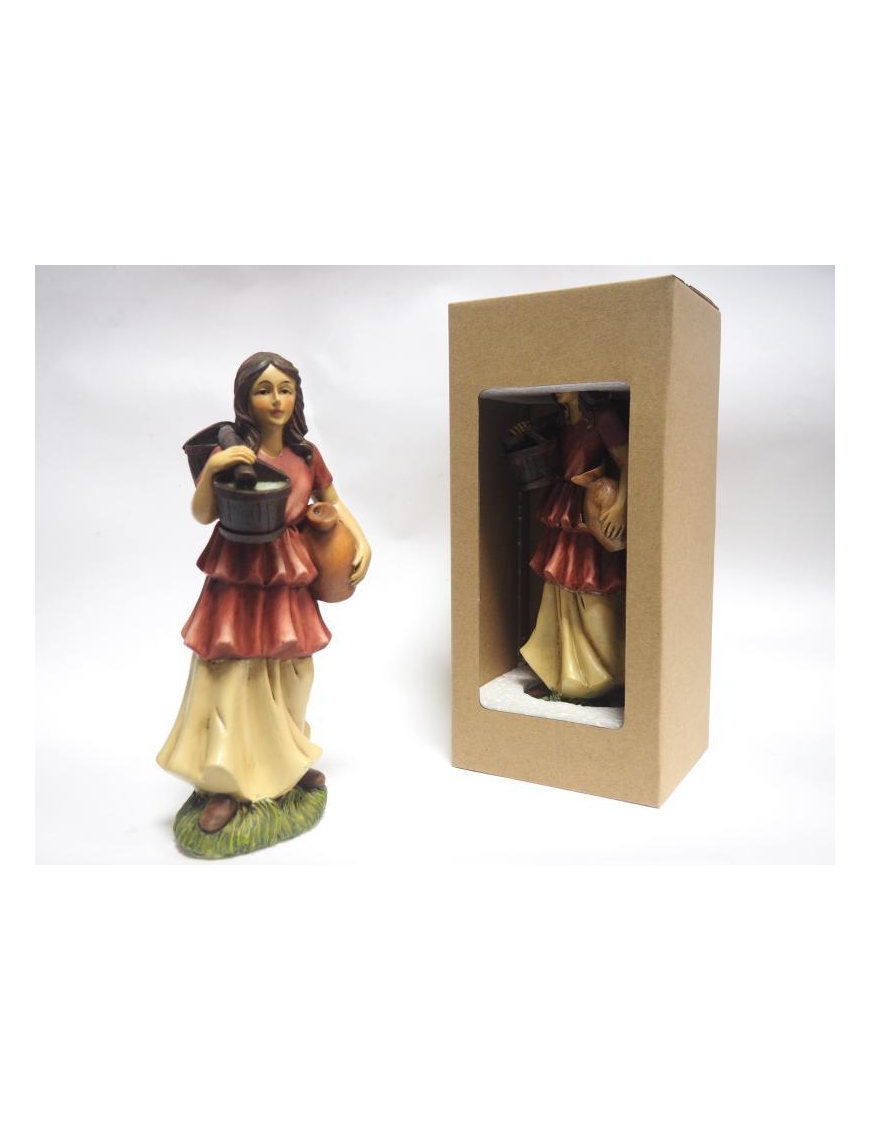 PERSONAGGIO DONNA CON SECCHIO 25 CENTIMETRI
