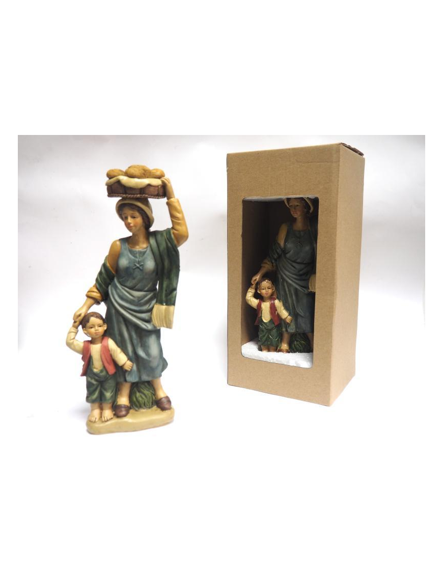 WOMAN CHARACTER WITH CHILD 25 CENTIMETERS
