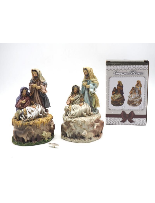 NATIVITY ON MUSIC BOX 15.5 CENTIMETERS