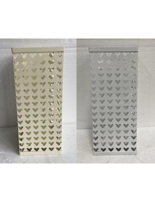 PORTAOMBRELLO METALLO CUORI QUADRO 42cm
