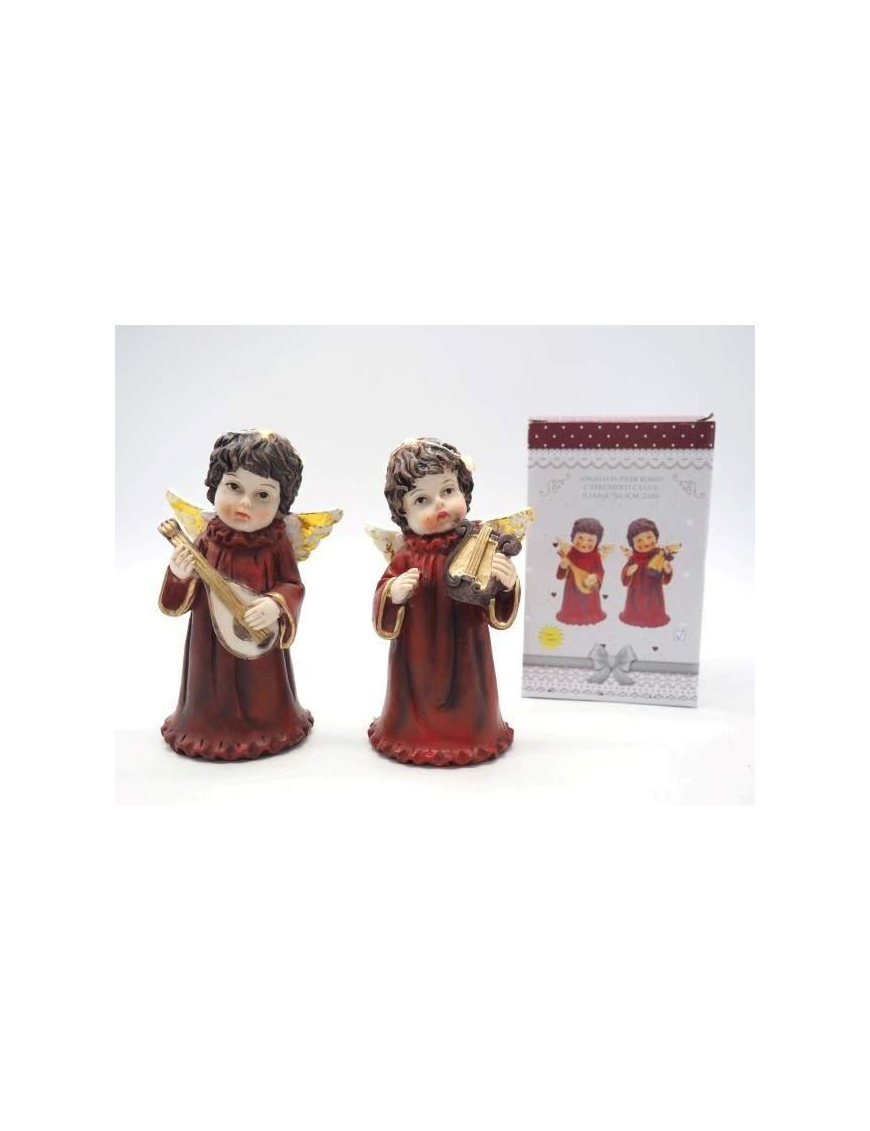 ANGELO ROSSO CON ALI ORO 14,8 CENTIMETRI CON LUCE