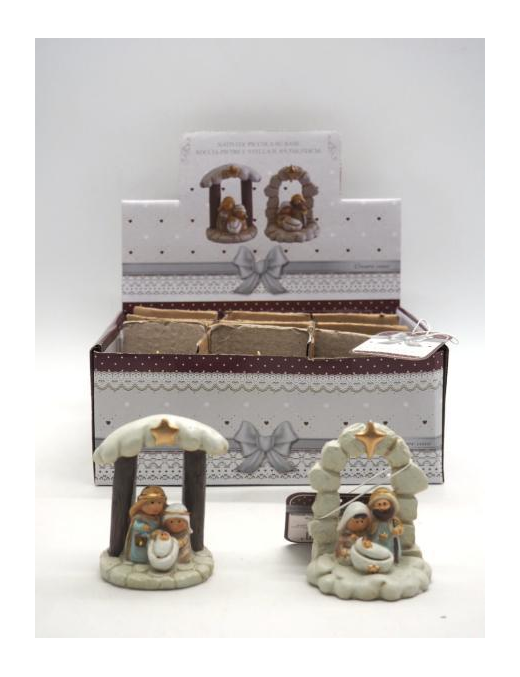 NATIVITY WITH 8 CENTIMETER STONE ARCH